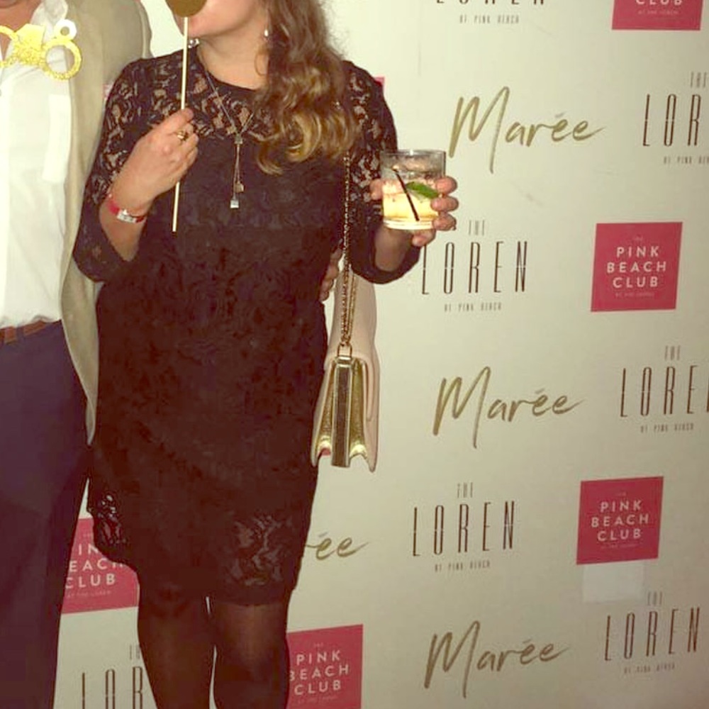 Black Lace Shift Dress